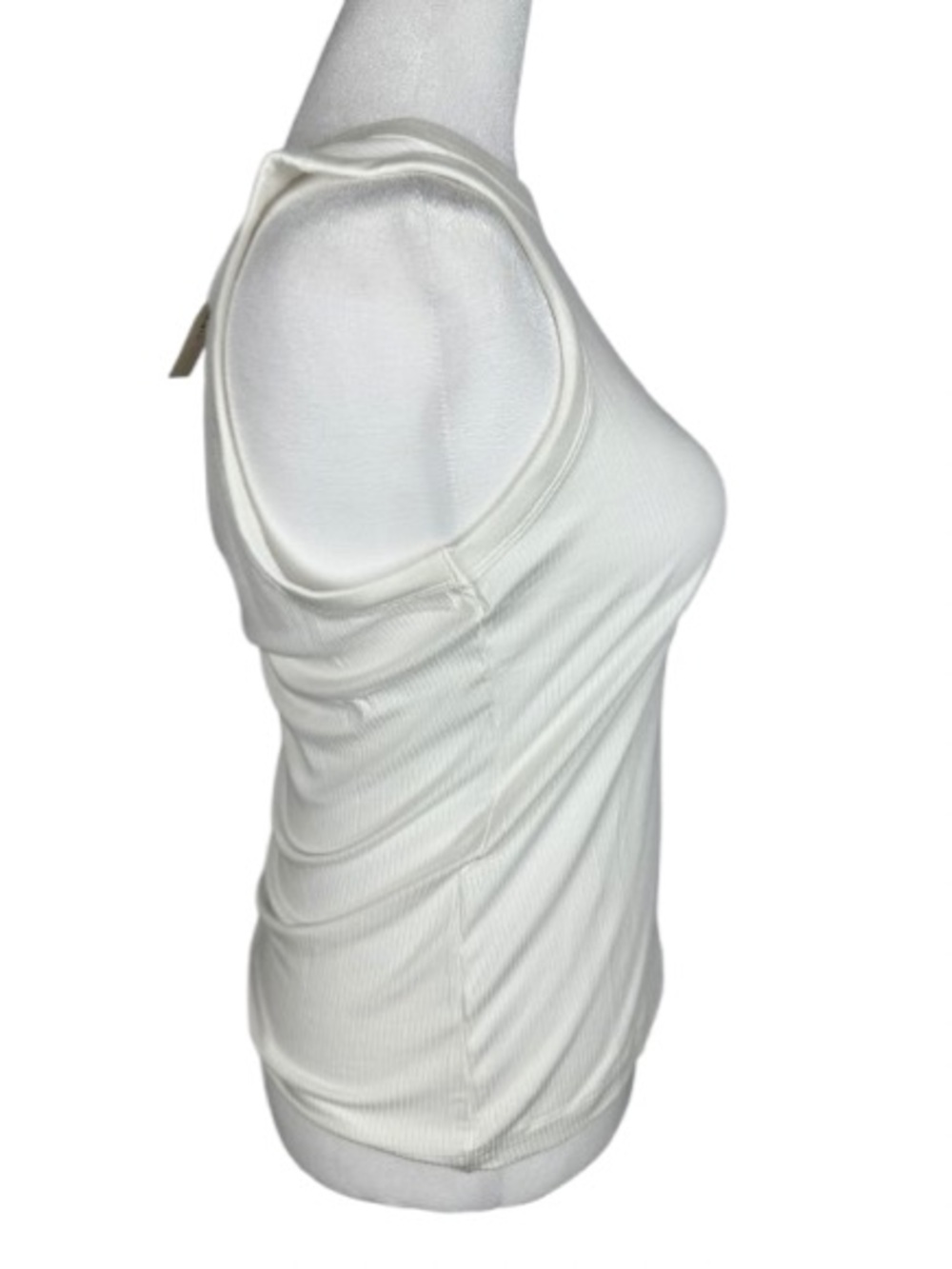 Essential Ribbed Tank Top — White - Picture 2 of 6
